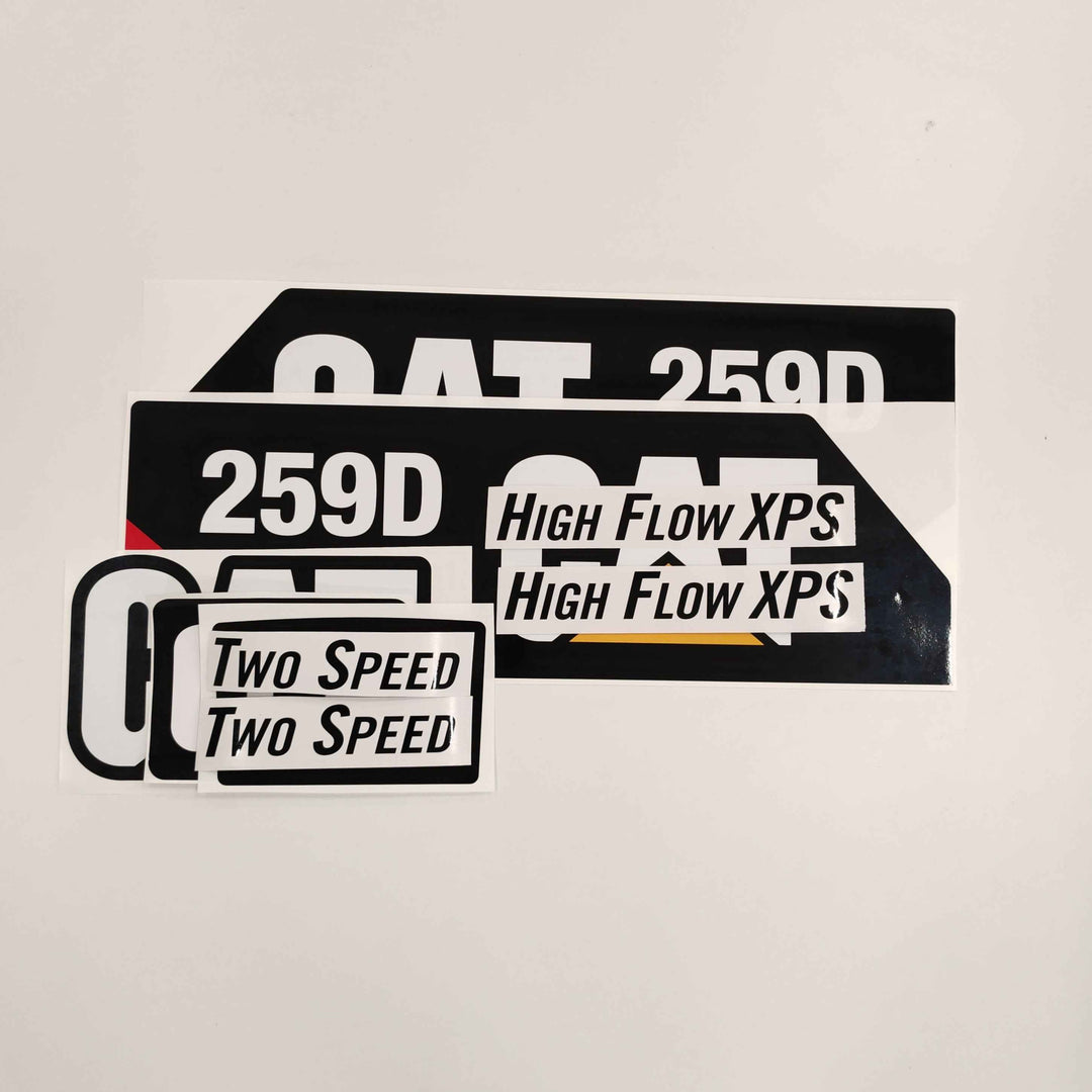 CAT Caterpillar 259D Replacement Decal Skid Steer Loader Set