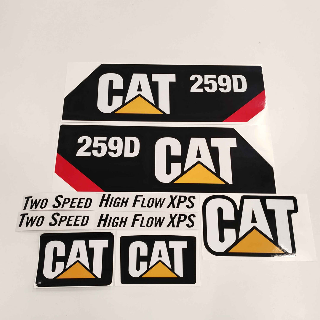 CAT Caterpillar 259D Replacement Decal Skid Steer Loader Set