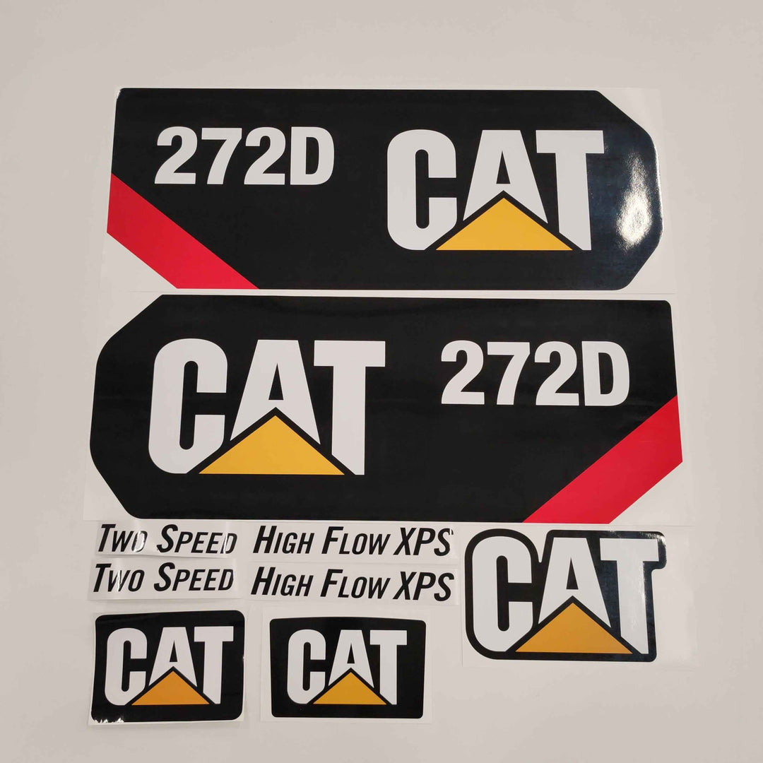 CAT Caterpillar 272D Replacement Decal Skid Steer Loader Set