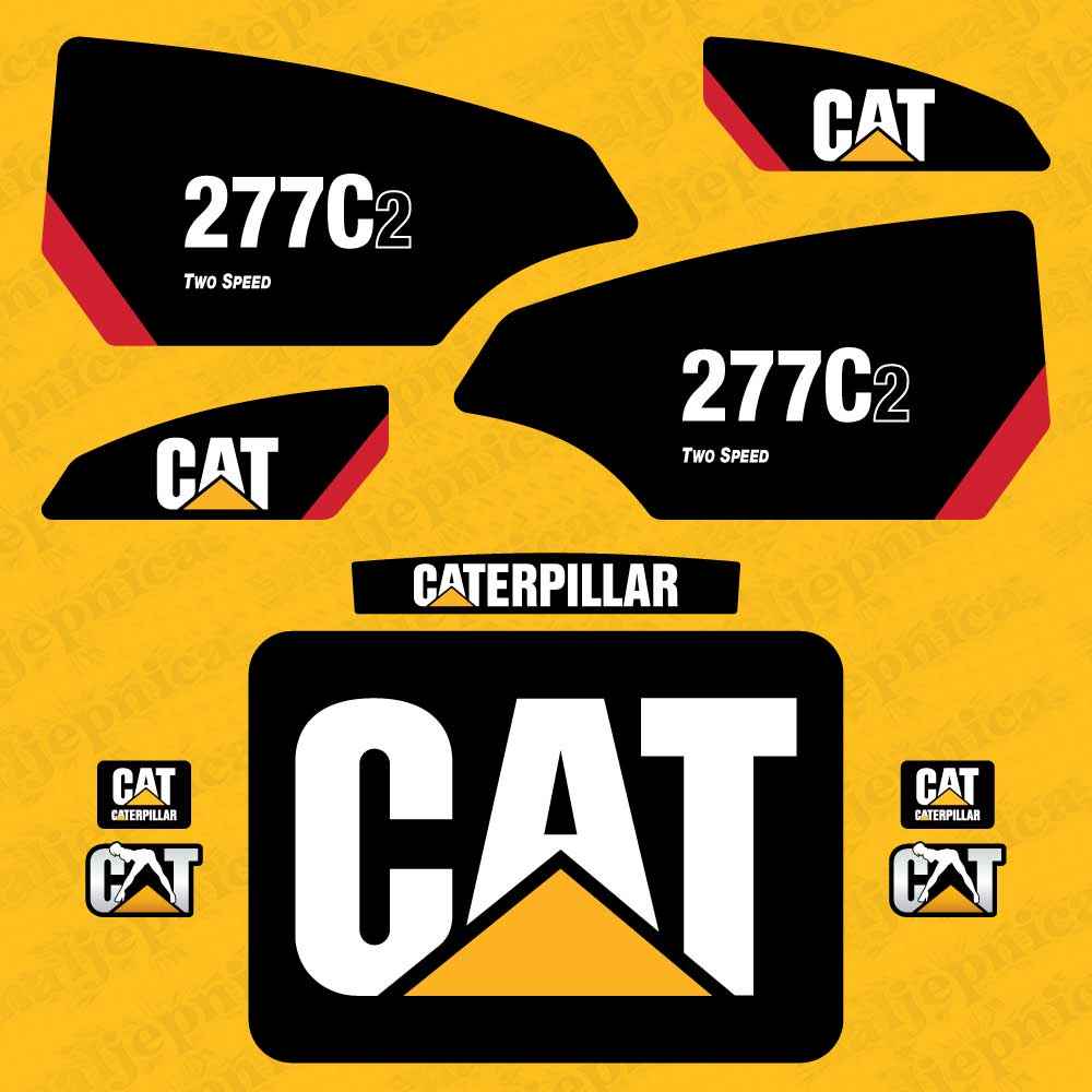 CAT Caterpillar 279C2 Two Speed Replacement Decal Skid Steer Loader Set