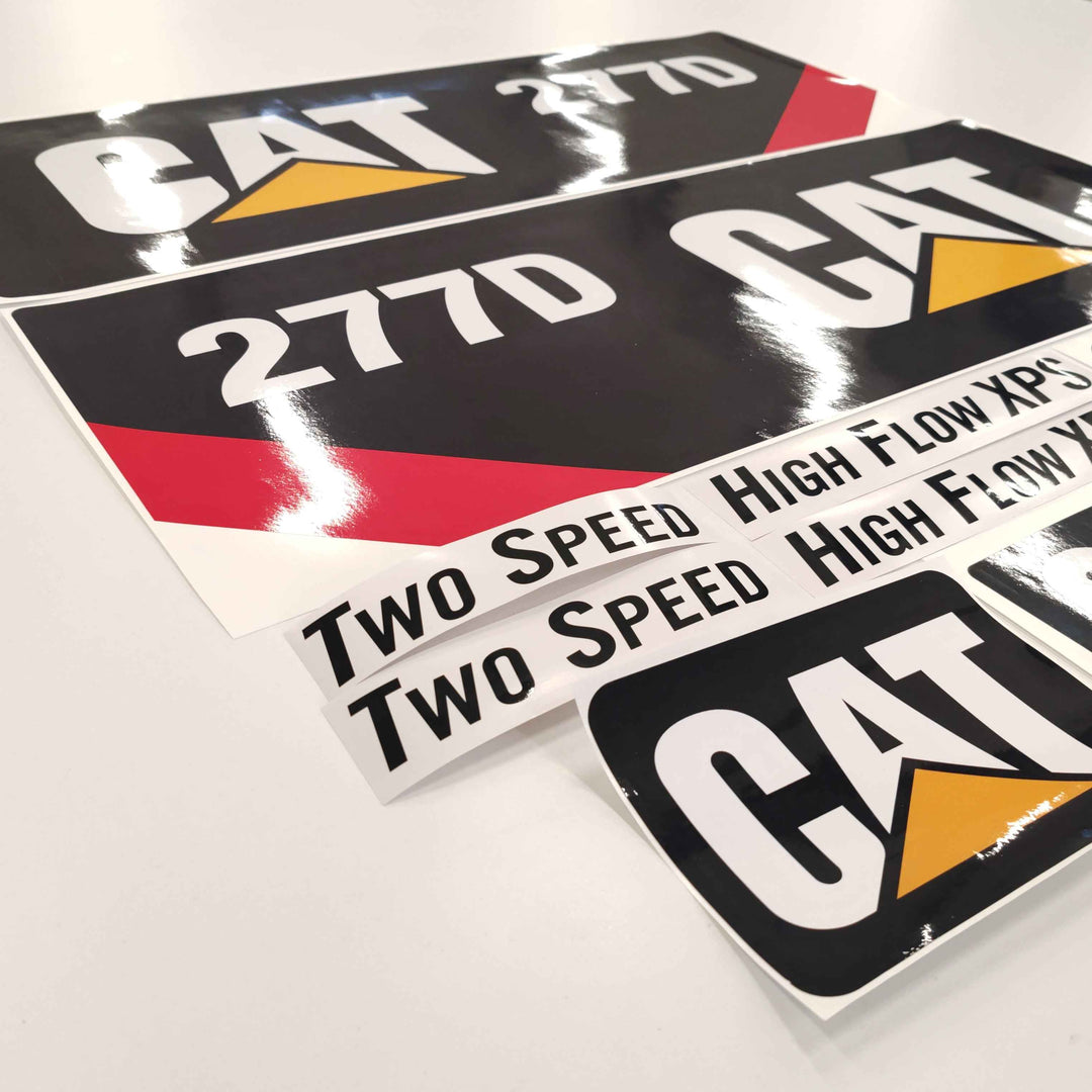 CAT Caterpillar 277D Replacement Decal Skid Steer Loader Set