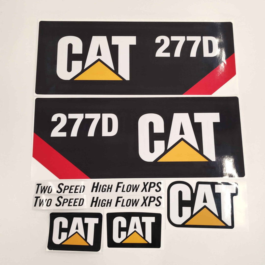 CAT Caterpillar 277D Replacement Decal Skid Steer Loader Set