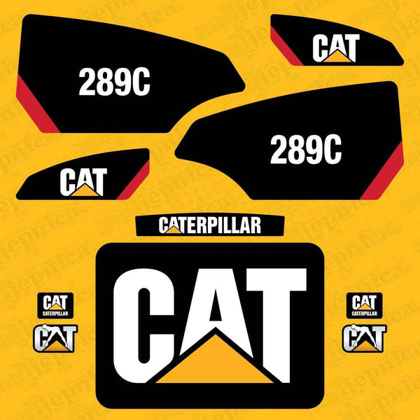 CAT Caterpillar 297C Replacement Decal Skid Steer Loader Set