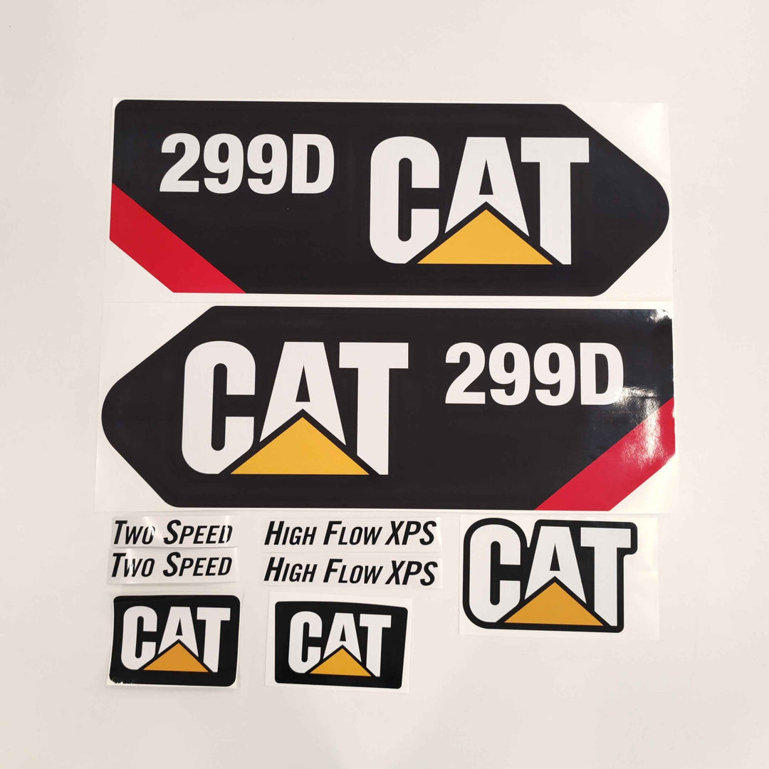 CAT Caterpillar 299D Replacement Decal Skid Steer Loader Set