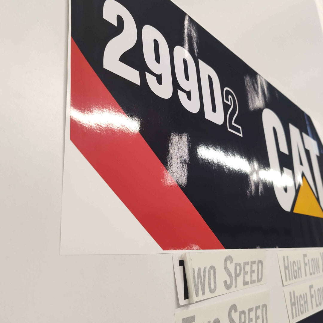 CAT Caterpillar 299D2 XHP Replacement Decal Skid Steer Loader Set