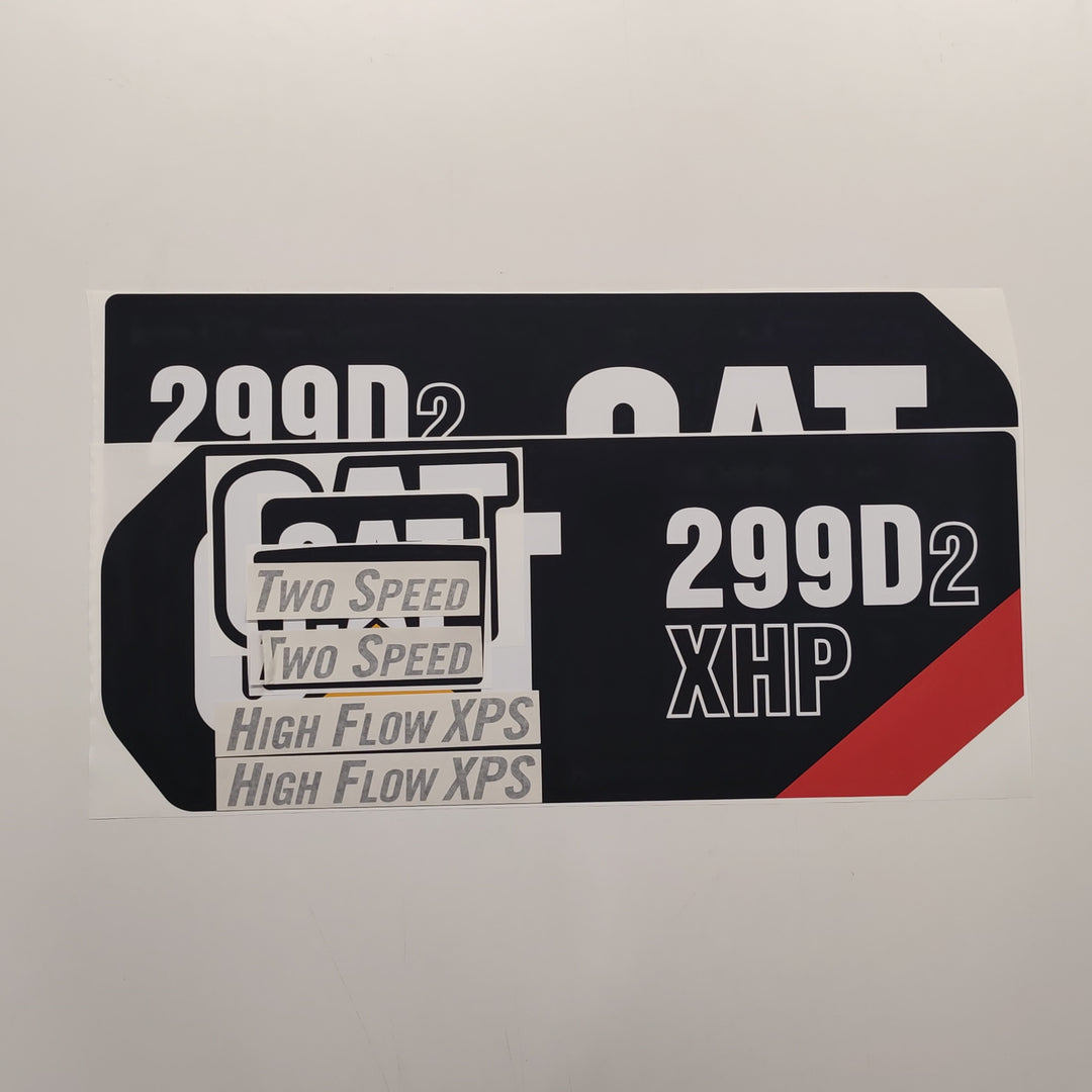 CAT Caterpillar 299D2 XHP Replacement Decal Skid Steer Loader Set