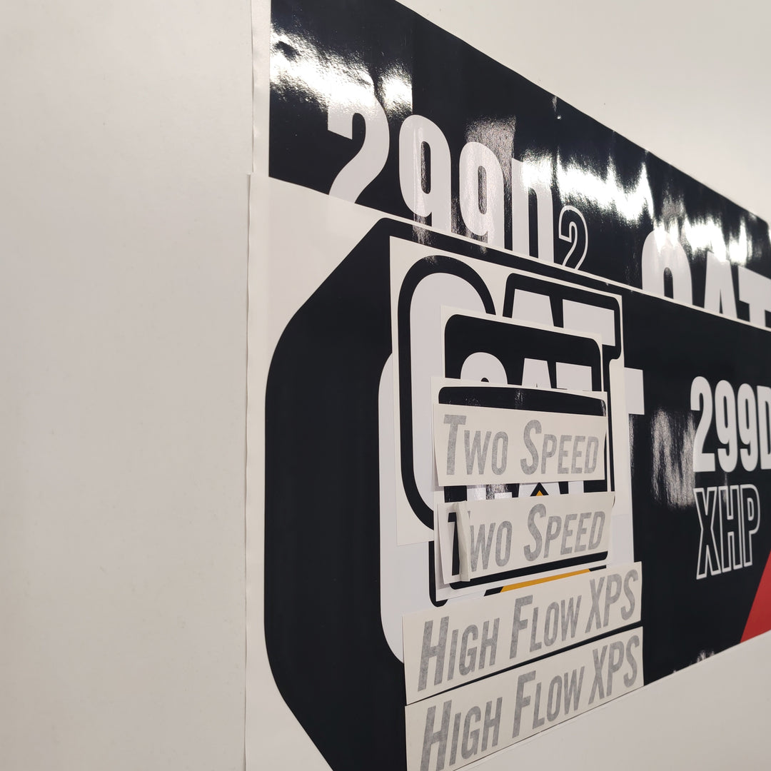 CAT Caterpillar 299D2 XHP Replacement Decal Skid Steer Loader Set