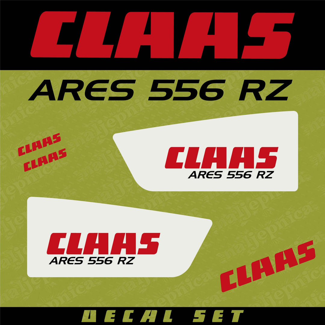 Claas Ares 696 RZ Replacement Decal Set