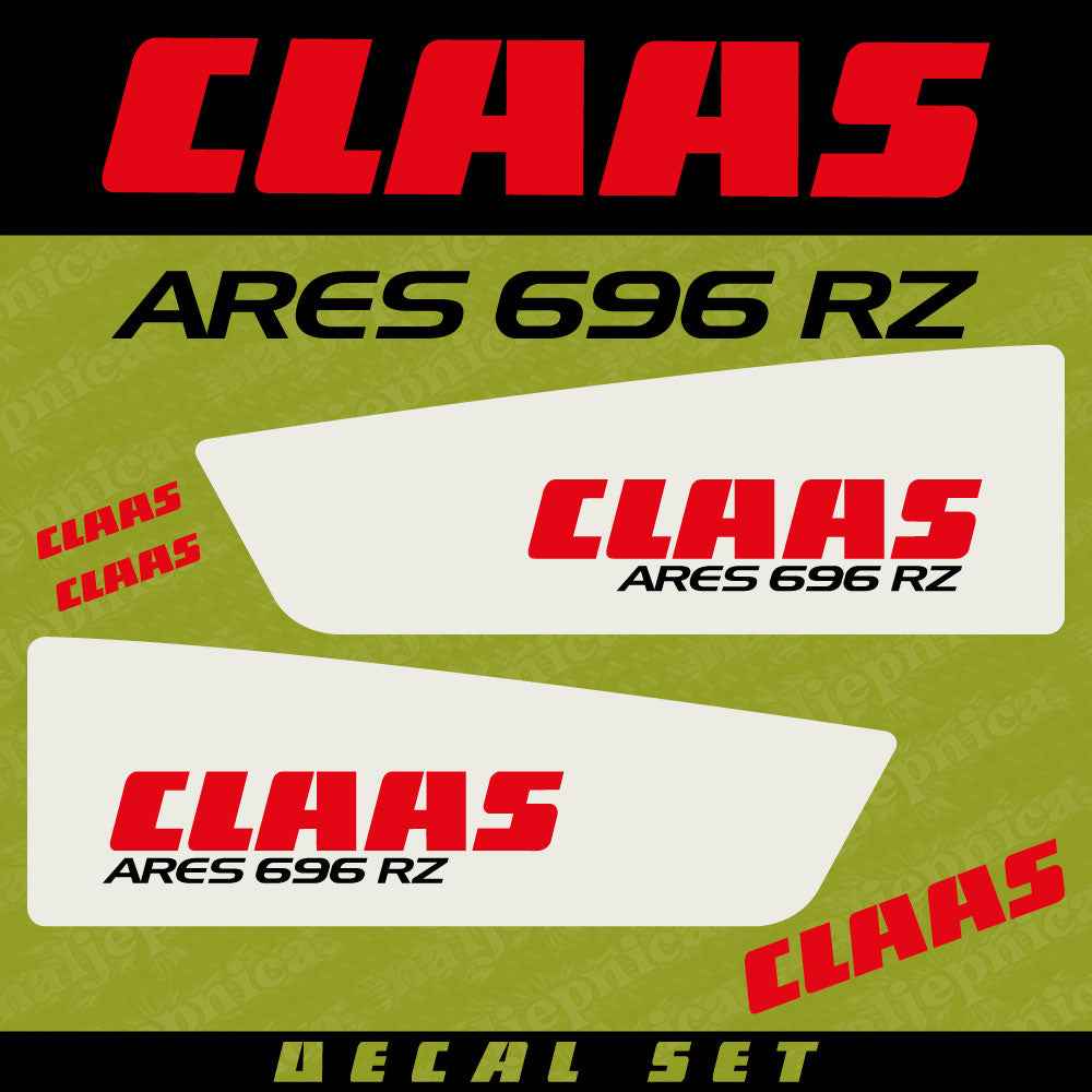 Claas Ares 816 RZ Replacement Decal Set