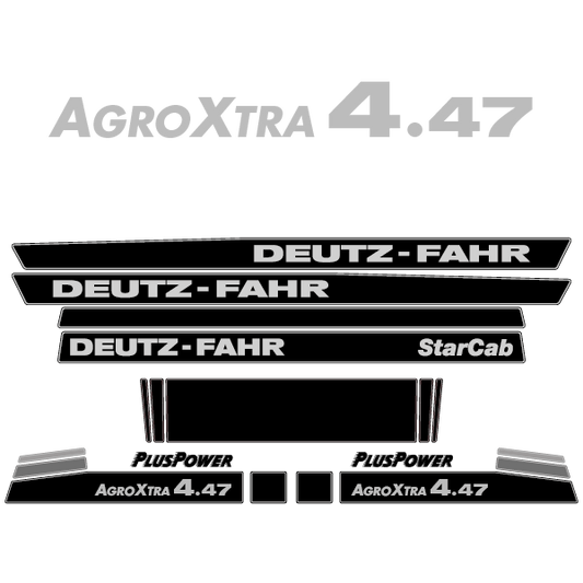 Deutz-Fahr AgroXtra 4.47 tractor decal aufkleber adesivo sticker set replacement decal set