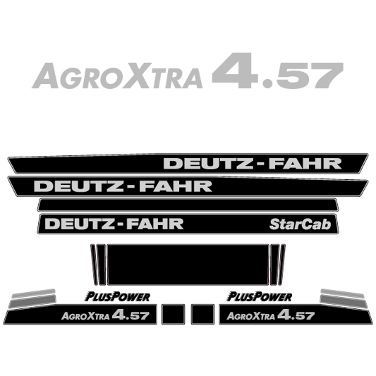 Deutz-Fahr AgroXtra 4.57 tractor decal aufkleber adesivo sticker set replacement decal set