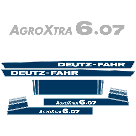 Deutz-Fahr AgroXtra 6.07 tractor decal aufkleber adesivo sticker set replacement decal set