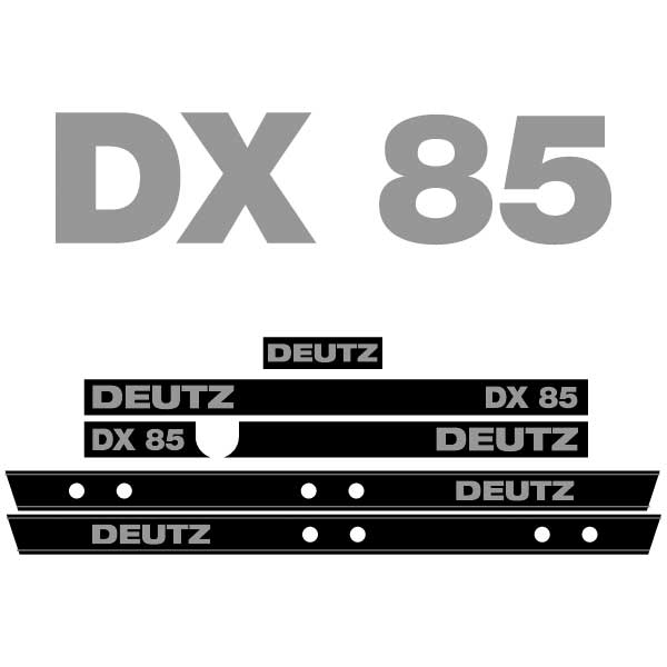 Deutz DX 85 tractor decal aufkleber adesivo sticker set replacement decal set