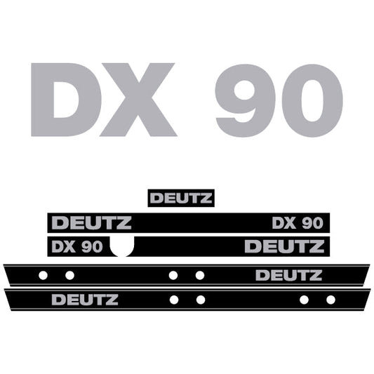 Deutz DX 90 tractor decal aufkleber adesivo sticker set replacement decal set