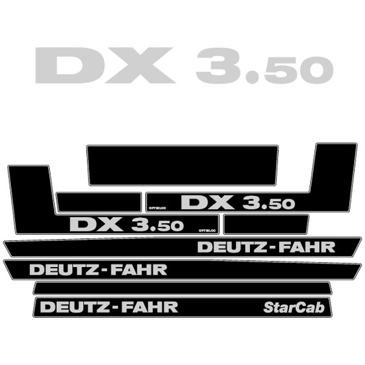 Deutz-Fahr DX 3.50 tractor decal aufkleber adesivo sticker set replacement decal set