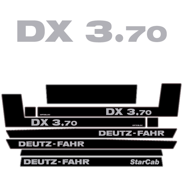 Deutz-Fahr DX 3.70 tractor decal aufkleber adesivo sticker set replacement decal set