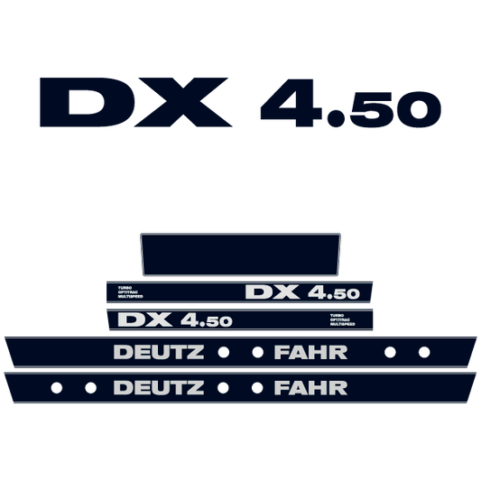 Deutz-Fahr DX 4.50 tractor decal aufkleber adesivo sticker set replacement decal set