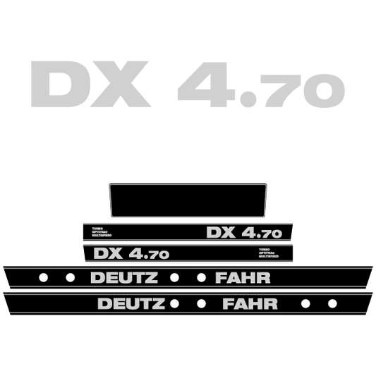 Deutz-Fahr DX 4.70 tractor decal aufkleber adesivo sticker set replacement decal set