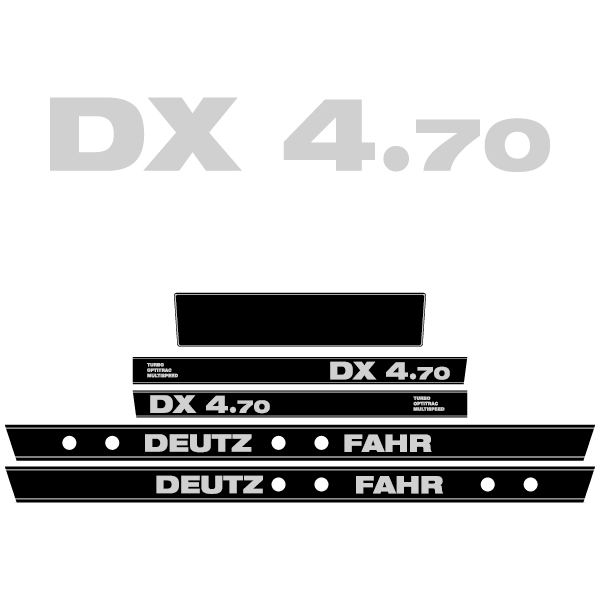Deutz-Fahr DX 4.70 tractor decal aufkleber adesivo sticker set replacement decal set