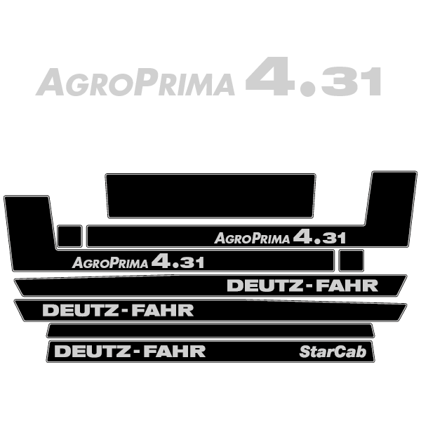 Deutz-Fahr AgroPrima 4.31 tractor decal aufkleber adesivo sticker set replacement decal set
