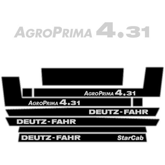 Deutz-Fahr AgroPrima 4.31 tractor decal aufkleber adesivo sticker set replacement decal set