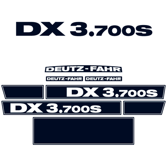 Deutz-Fahr DX 3.700 S tractor decal aufkleber adesivo sticker set replacement decal set