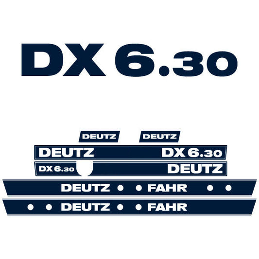 Deutz-Fahr DX 6.30 tractor decal aufkleber adesivo sticker set replacement decal set