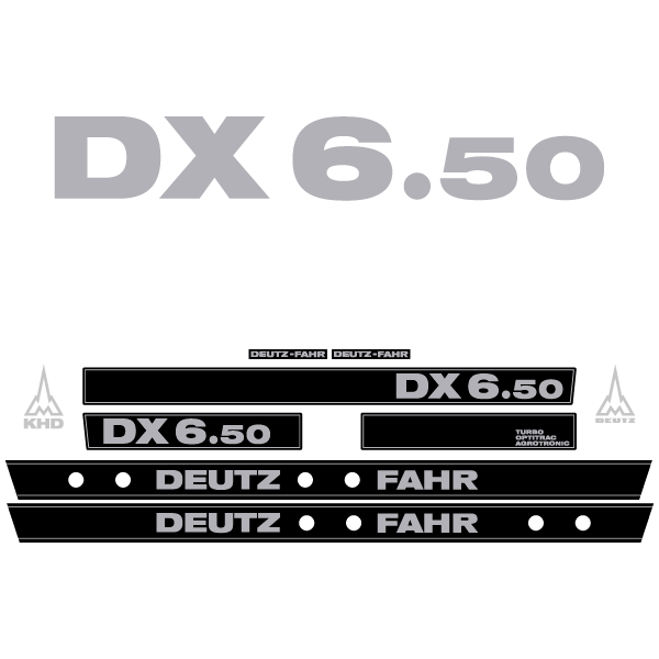 Deutz-Fahr DX 6.50 tractor decal aufkleber adesivo sticker set replacement decal set