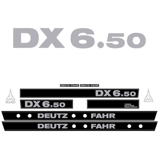 Deutz-Fahr DX 6.50 tractor decal aufkleber adesivo sticker set replacement decal set