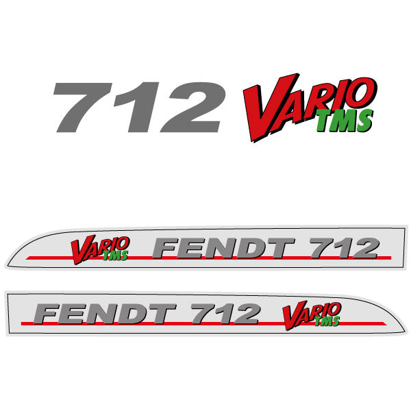 Fendt 712 Vario TMS tractor decal aufkleber adesivo sticker set replacement decal set