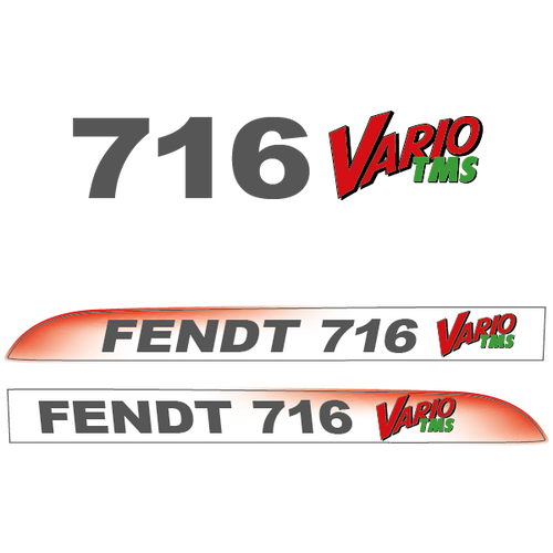 Fendt 716 Vario TMS tractor decal aufkleber adesivo sticker set replacement decal set