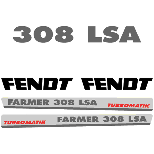 Fendt Farmer 308 LSA tractor decal aufkleber adesivo sticker set replacement decal set