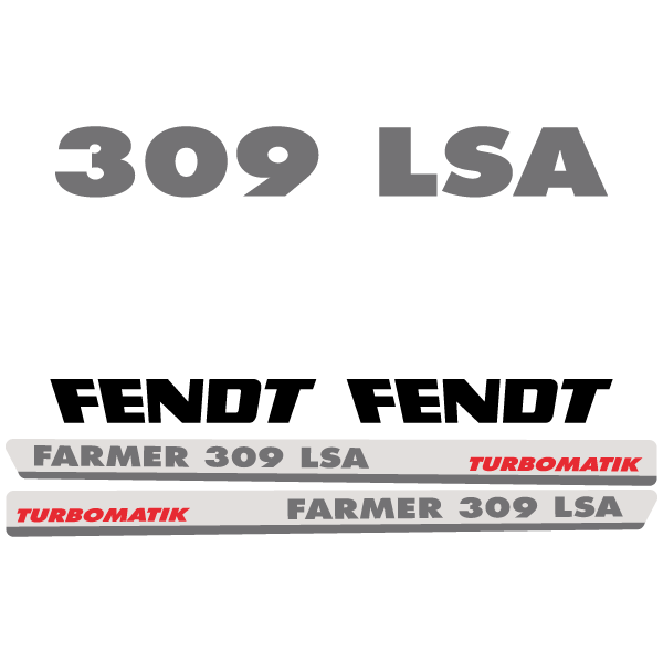 Fendt Farmer 309 LSA tractor decal aufkleber sticker set replacement decal set