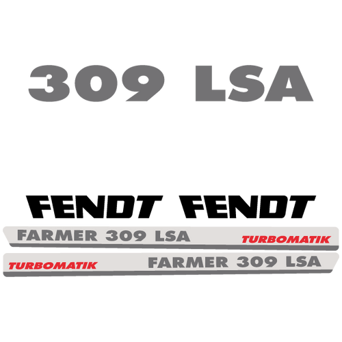 Fendt Farmer 309 LSA tractor decal aufkleber sticker set replacement decal set