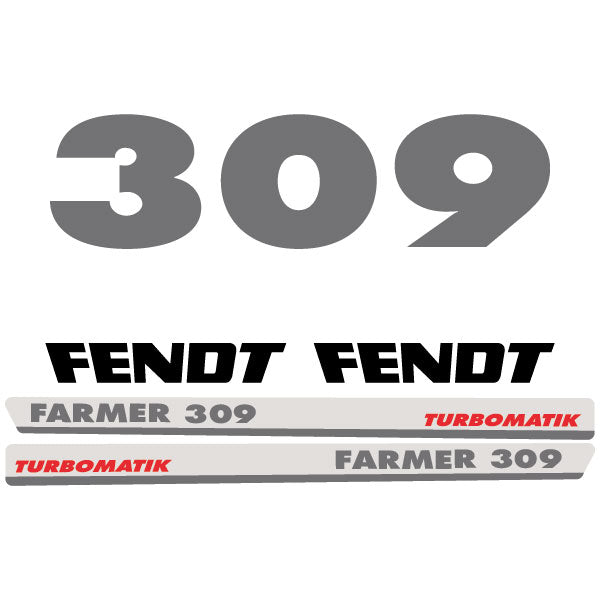 Fendt Farmer 309 tractor decal aufkleber adesivo sticker set replacement decal set