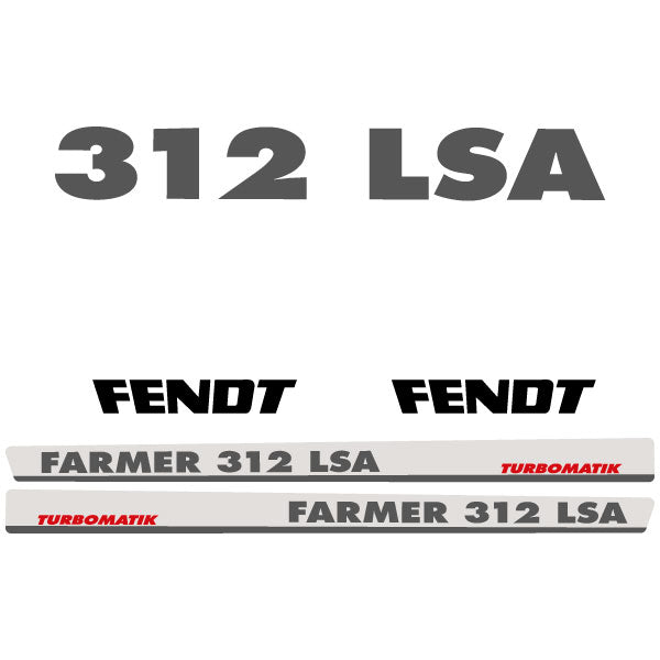 Fendt Farmer 312 LSA tractor decal aufkleber adesivo sticker set replacement decal set