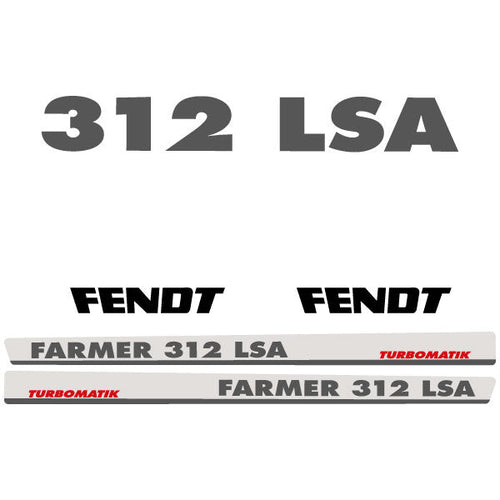 Fendt Farmer 312 LSA tractor decal aufkleber adesivo sticker set replacement decal set