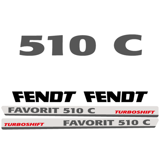 Fendt Favorit 510 C tractor decal aufkleber adesivo sticker set replacement decal set