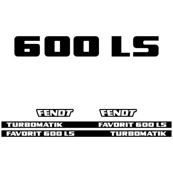 Fendt Favorit 600 LS TURBOMATIK tractor decal aufkleber adesivo sticker set replacement decal set