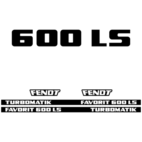 Fendt Favorit 600 LS TURBOMATIK tractor decal aufkleber adesivo sticker set replacement decal set