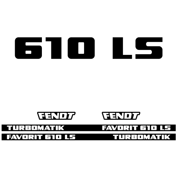 Fendt Favorit 610 LS TURBOMATIK tractor decal aufkleber adesivo sticker set replacement decal set