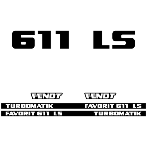 Fendt Favorit 611 LS TURBOMATIK tractor decal aufkleber adesivo sticker set replacement decal set