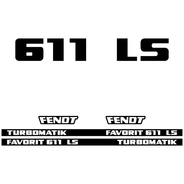 Fendt Favorit 611 LS TURBOMATIK tractor decal aufkleber adesivo sticker set replacement decal set