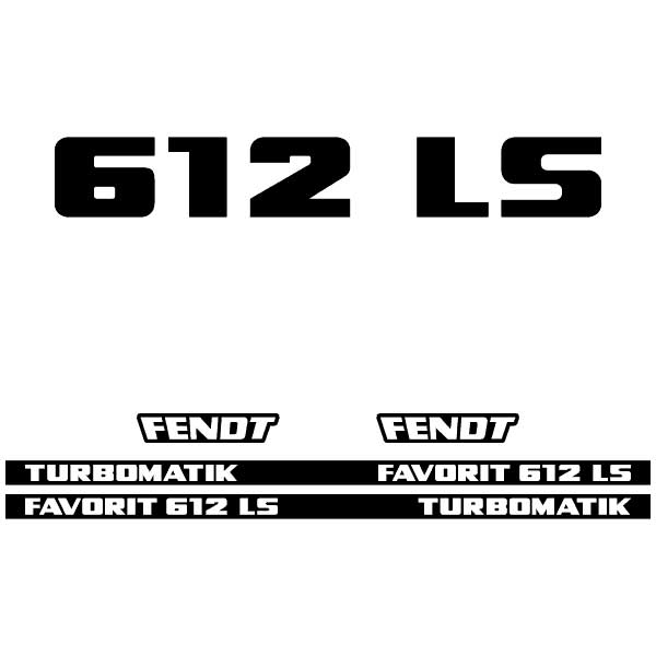 Fendt Favorit 612 LS TURBOMATIK tractor decal aufkleber sticker set replacement decal set