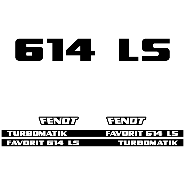 Fendt Favorit 614 LS TURBOMATIK tractor decal aufkleber adesivo sticker set replacement decal set