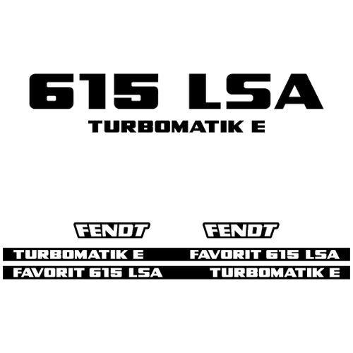 Fendt Favorit 615 LSA TURBOMATIK E tractor decal aufkleber adesivo sticker set replacement decal set