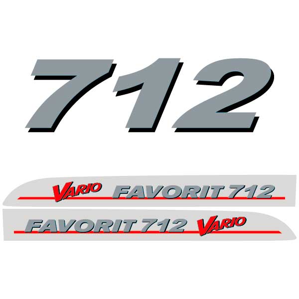 Fendt Favorit 712 Vario tractor decal aufkleber adesivo sticker set replacement decal set