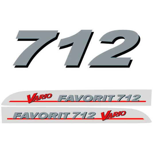 Fendt Favorit 712 Vario tractor decal aufkleber adesivo sticker set replacement decal set