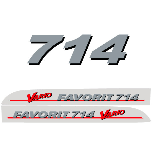 Fendt Favorit 714 Vario tractor decal aufkleber adesivo sticker set replacement decal set