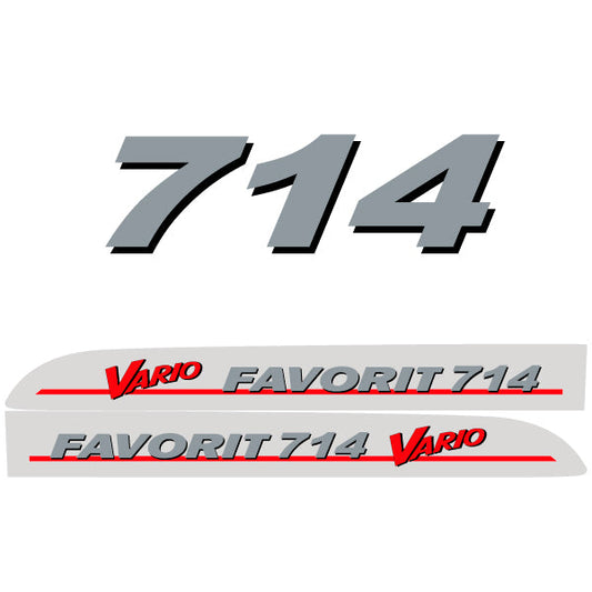 Fendt Favorit 714 Vario tractor decal aufkleber adesivo sticker set replacement decal set